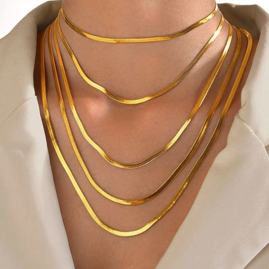 Stainless Steel Snake Choker Necklace