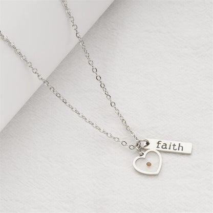 Stainless Steel 'Faith' Necklace