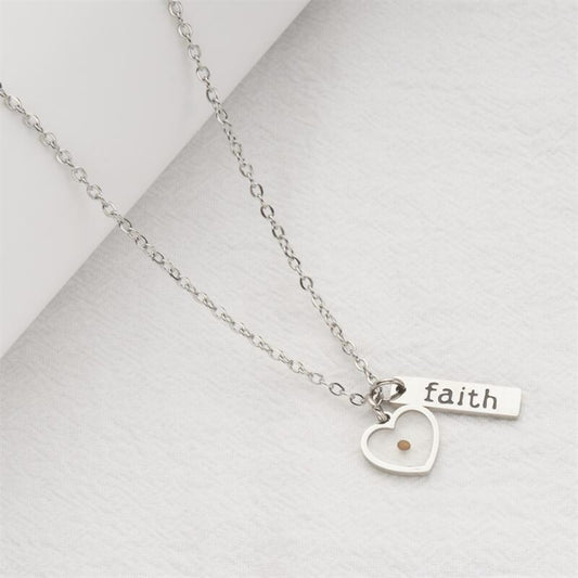 Stainless Steel Faith Necklace