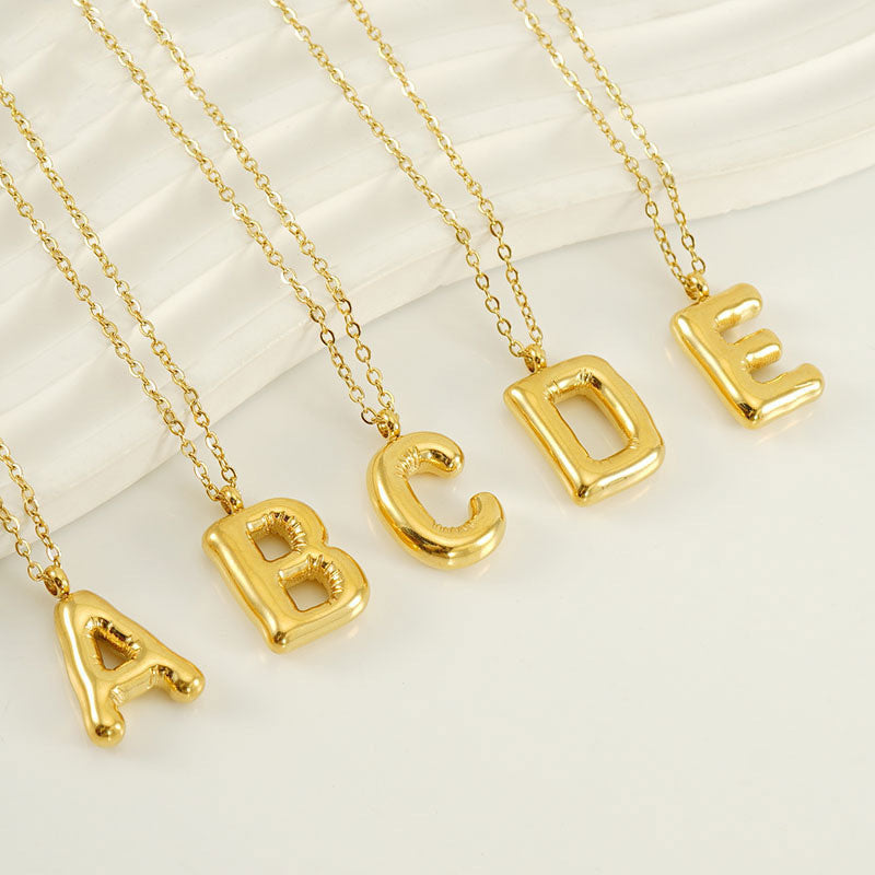Hip Hop Letter Pendant Necklace