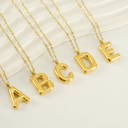 Hip Hop Letter Pendant Necklace