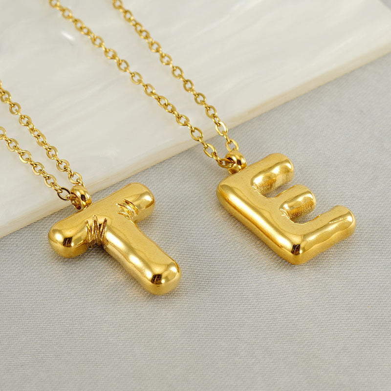 Hip Hop Letter Pendant Necklace