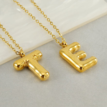Hip Hop Letter Pendant Necklace
