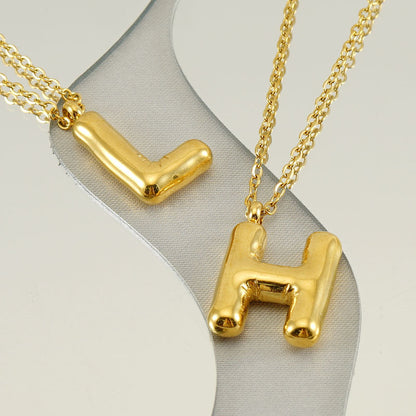 Hip Hop Letter Pendant Necklace